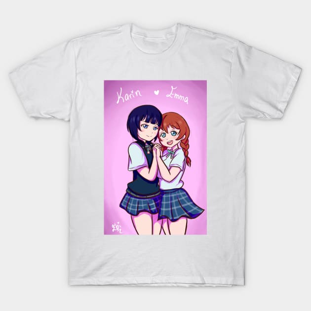 Karin x emma T-Shirt by Ebidcheese